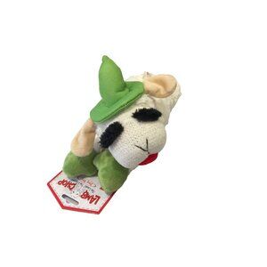 Lamb Chop Halloween Witch Green Hat 11" Plush Squeak Dog Toy
